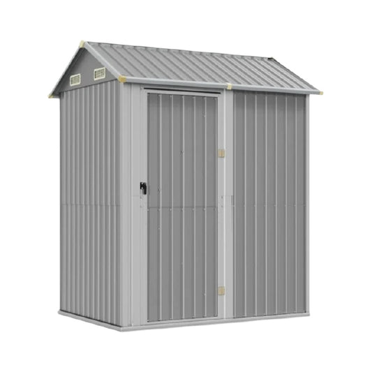 Cabane de rangement extérieure en métal pour jardin - 150 x 80 x 180