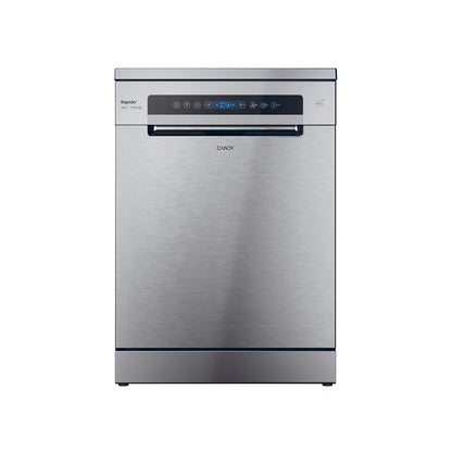 CANDY - Lave-Vaisselle - Pose Libre - 14 Couverts - Classe Énergétique C - Maxi Cuve, Wash & Dry 35 min, Ouverture Automatique, Contrôle à Distance - Inox - 60 x 82 cm - Modèle CF 4C6F0X