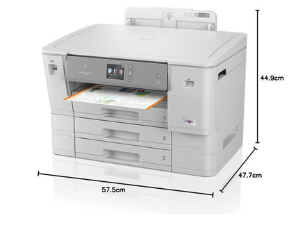 Brother HL-J6010DW | Imprimante Jet d'encre Couleur | Format A3 |Wi-FI | NFC | Jusqu'à 30 Pages par Minute | Recto-Verso | Inclus Cartouches de Démarrage Haute Capacité