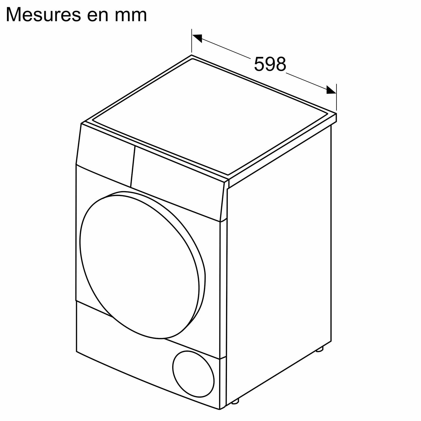 BSH Electroménager WQG1420DFR, Série 6, Sèche linge, Pompe à chaleur, 9 kg, Blanc