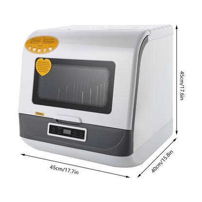 Lave-Vaisselle Portable, Mini-Lave-Vaisselle, 3 Modes De Nettoyage, Lave-Vaisselle, Etre Placé Sur Les Comptoirs, Sous Les Comptoirs, Machines A Laver Et Sur Les Etagères (Blanc)