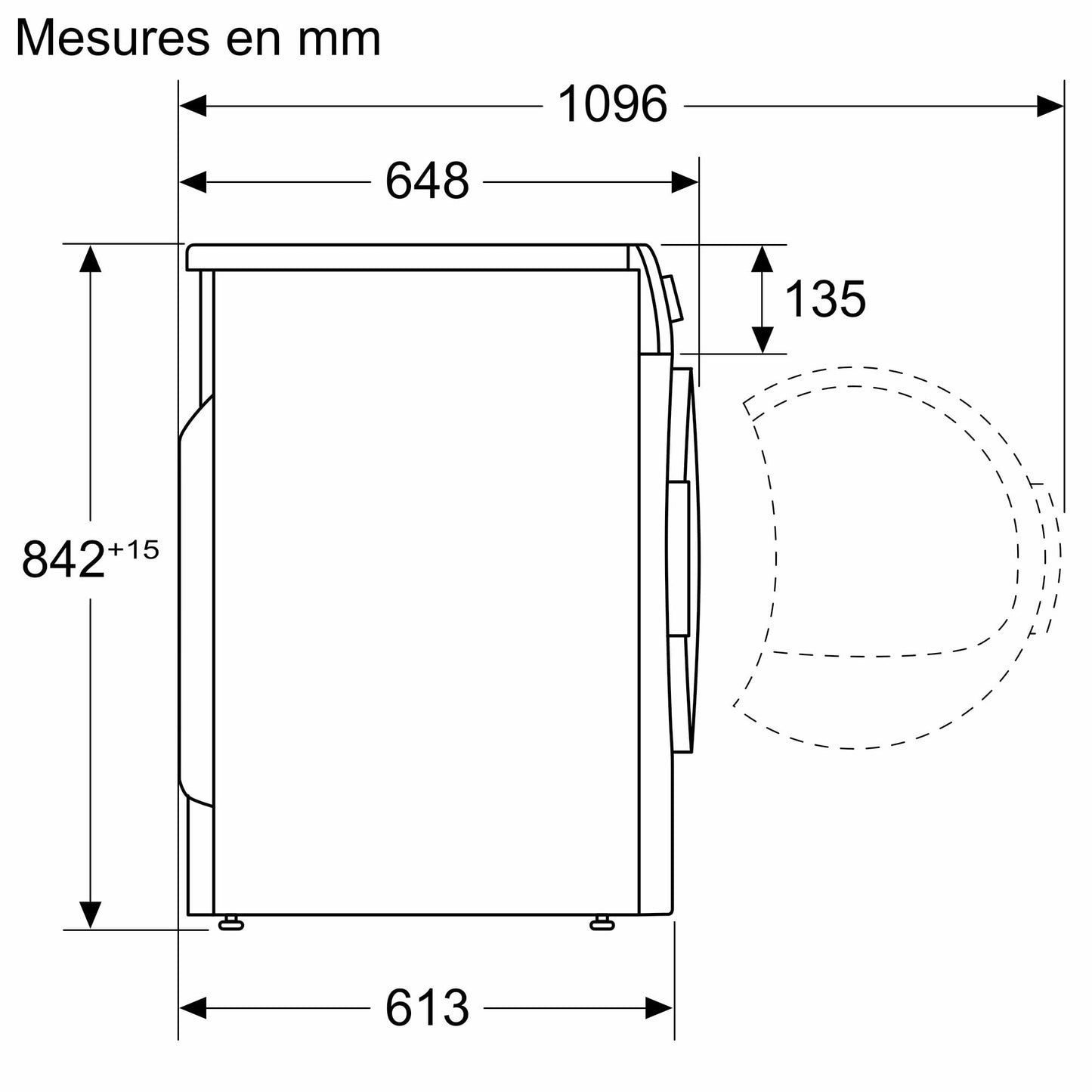 BSH Electroménager WQG1420DFR, Série 6, Sèche linge, Pompe à chaleur, 9 kg, Blanc