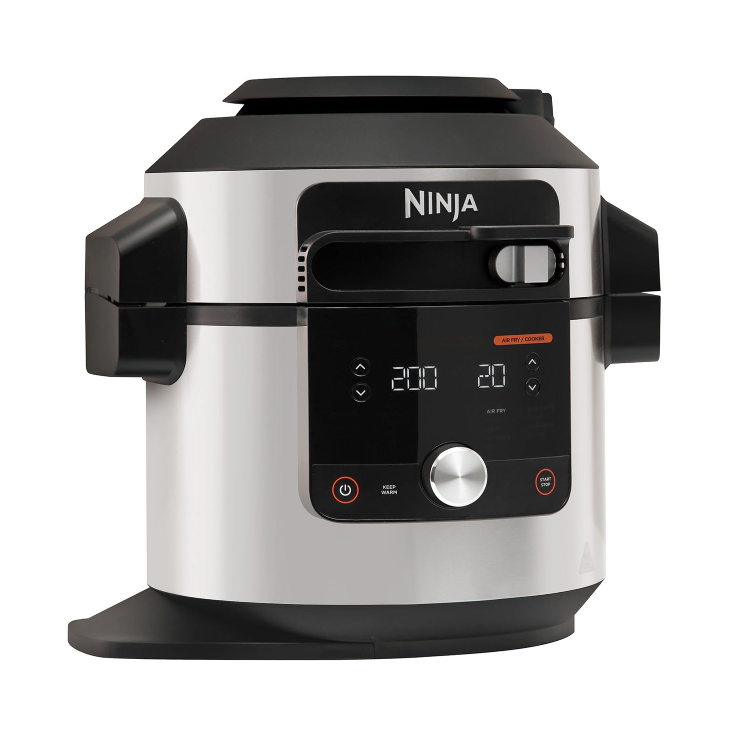 Ninja Multicuiseur Foodi MAX Air Fryer, SmartLid, 12 fonctions de cuisson, 7.5L, Autocuiseur 12 en 1, Cuisson sous pression, Friture à l'air, Cuisson lente et plus, Acier inoxydable, OL650EU