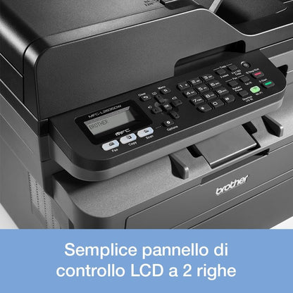 Brother MFC-L2835DW - Multifonction 4 en 1 (Impression/Scan/Copie/Fax) Laser Noir et Blanc - WiFi et Ethernet - Eligible au forfaitd'encre EcoPro