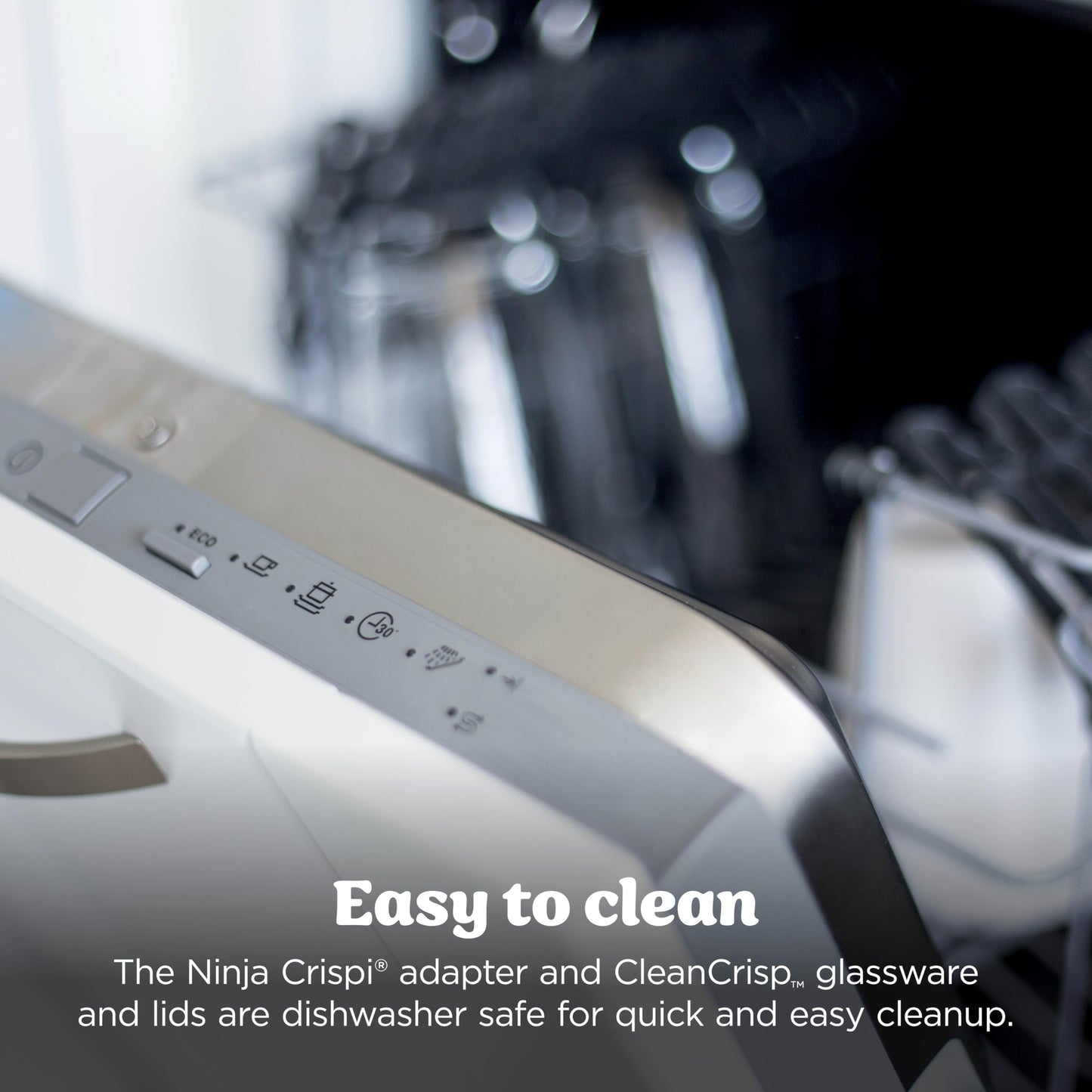 Ninja Crispi 4-in-1 Portable Glass Air Fryer Cooking System, 1500W, 4QT & 6-Cup TempWare Glass Containers with Storage Lids, Microwave, Freezer & Dishwasher Safe, Cyberspace Gray, FN101GY