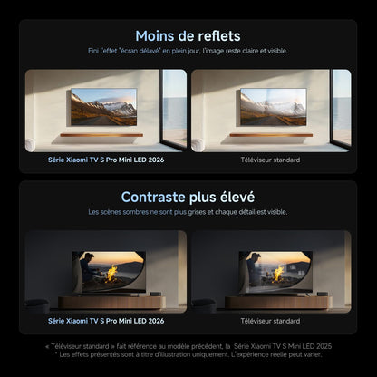 XIAOMI TV S Pro Mini LED 75, Smart TV, Dolby Vision, Dolby Atmos, QLED 4K, 144Hz, Google TV, HDR10+, Triple Tuner, DVB T2, MEMC, DTS-X, Harman AudioEFX, Prime Video, Google Assistant, AirPlay2