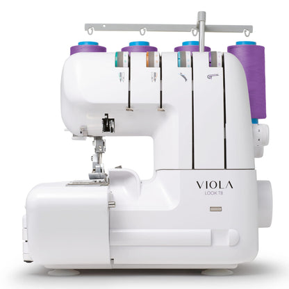 VIOLA LOOK T8 Surjeteuse avec Différentiel, Enfilage Simplifié, Machine à Coudre Overlock Facile à Utiliser 2/3/4 Fils, Lumière LED, Silencieuse