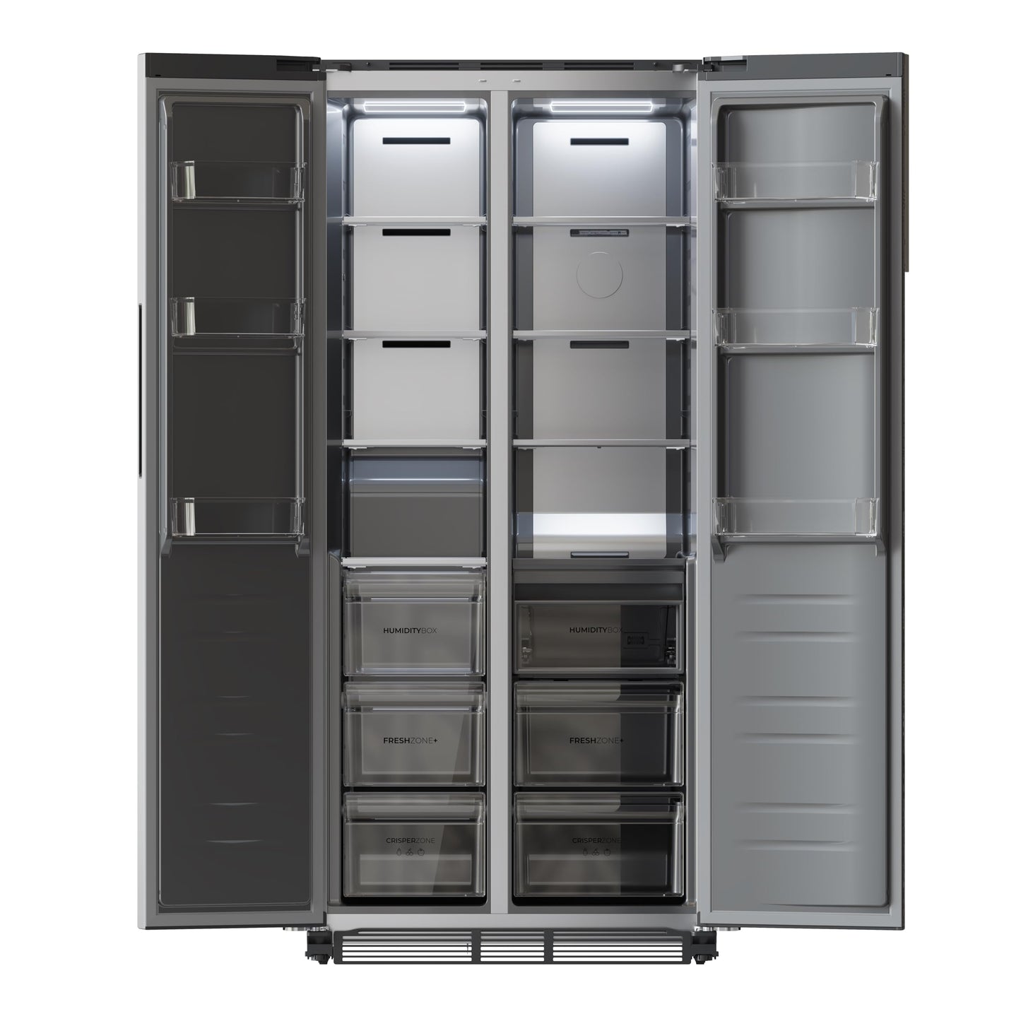 Cecotec Réfrigérateur américain Bolero CoolMarket SBS 436 SBI Inox E. Réfrigérateur américain inox, 436L, Total No Frost, Inverter Plus, MultiAirFlow, refroidissement rapide, congélation rapide.