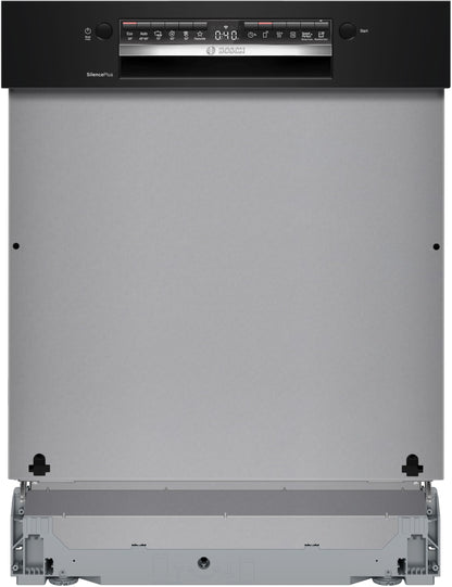 Bosch SMI4HCB19E, Série 4, Lave-vaisselle encastrable, 60cm, 14 couverts, Silence Plus 42 dB, Bandeau noir