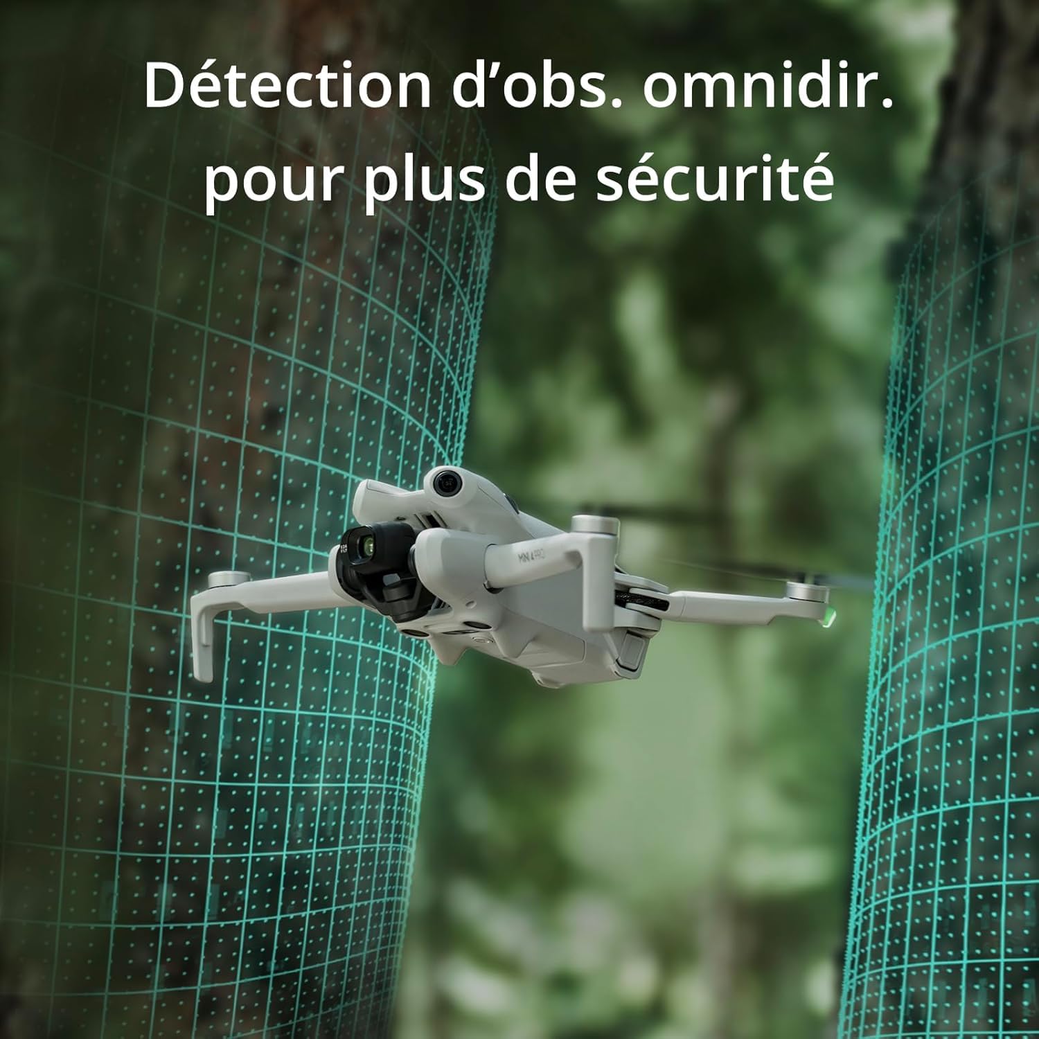 DJI Mini 4 Pro (DJI RC 2), Mini Drone Pliable avec Caméra 4K pour Adultes, Moins de 0,549 lb/249 g, Temps de Vol 34 min, Transmission Vidéo 20 km, Détection Omnidirectionnelle, C0