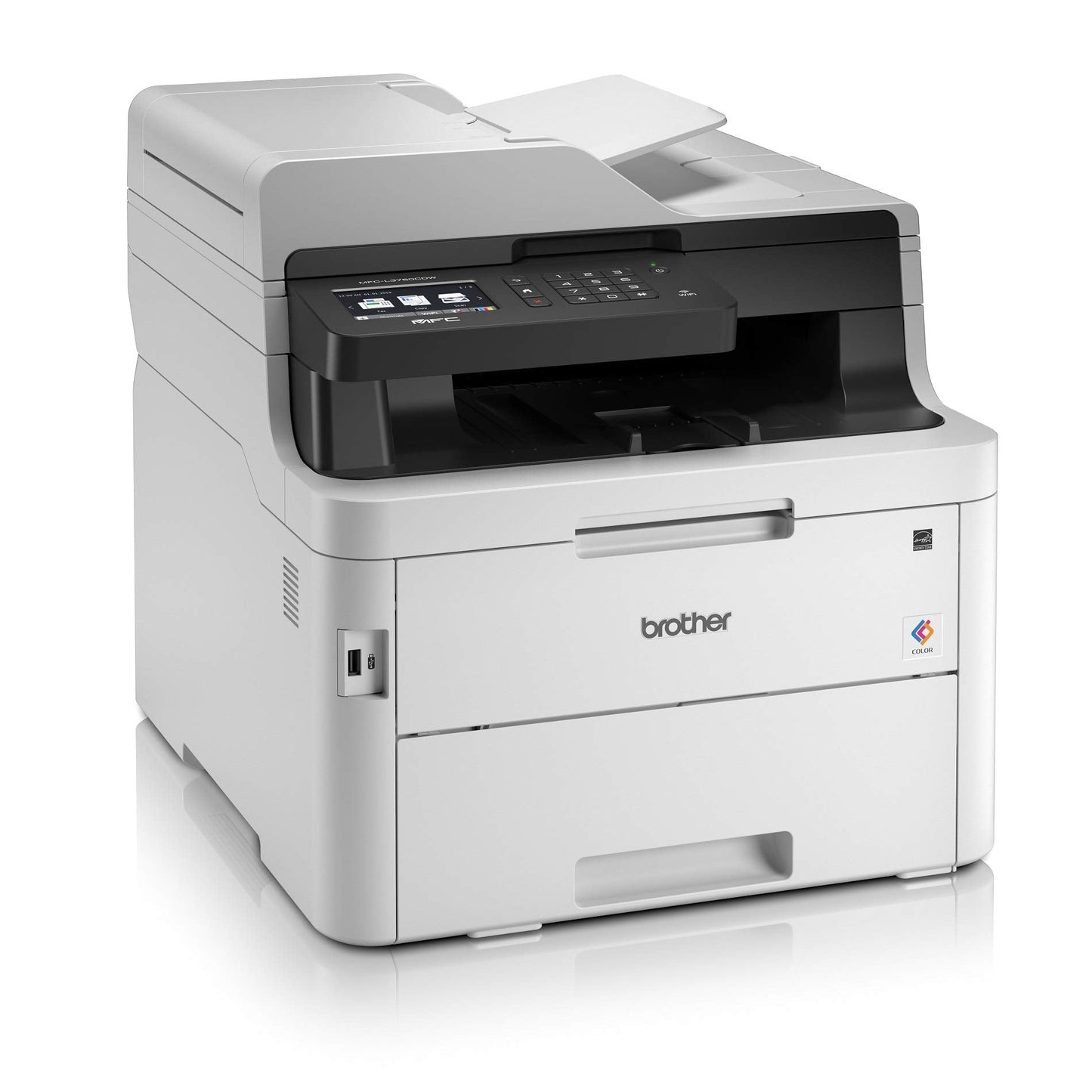Brother MFC-L3750CDW Imprimante multifonction 4-en-1 (Impressio/Copie/Scan/Fax) LED couleur 24 ppm USB Blanc