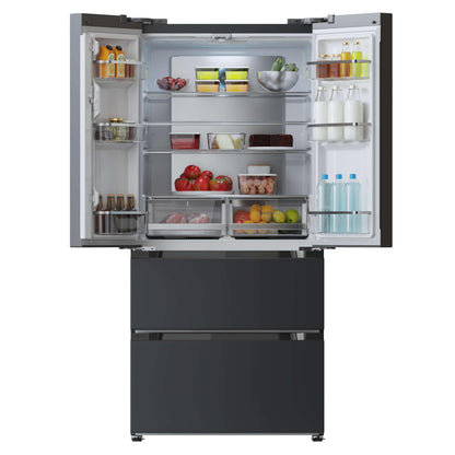 Cecotec Refrigerator French Door Dark 510 L Bolero CoolMarket FD 510 Dark E. 183 cm High, 84 cm Wide, Motor Inverter Plus, Fast Cooling and Fast Freezing, MultiAirFlow, Total NoFrost