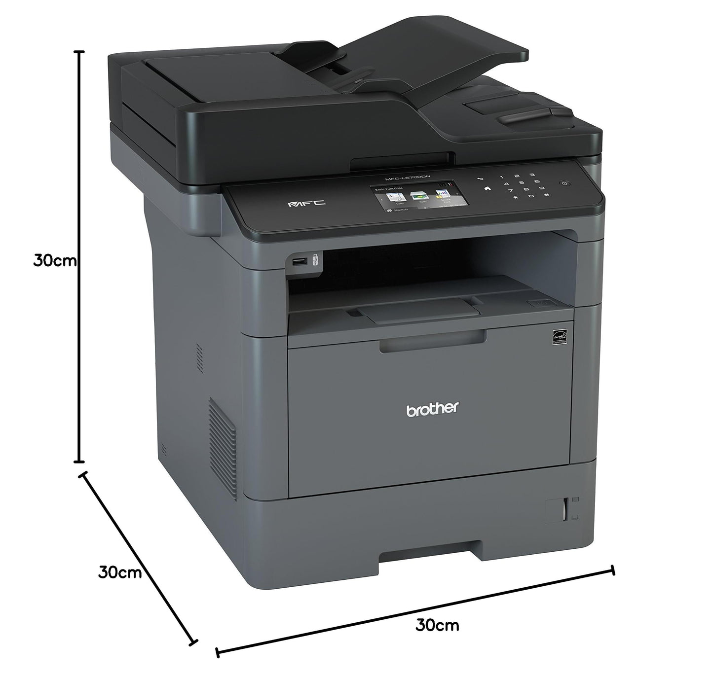 Brother MFC-L5700DN Imprimante Multifonction 4 en 1 Laser | Monochrome | A4 | Recto-Verso Intégral | Ethernet