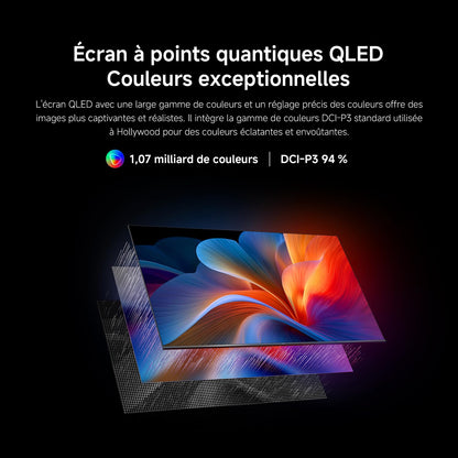 XIAOMI TV F Pro 75, 190 cm (75 Pouces), 4K UHD QLED, Smart TV, Fire TV, Contrôle Vocal Alexa, HDR10+, Mode Game Boost 120Hz, MEMC, 2Go+32Go, Compatible avec AirPlay