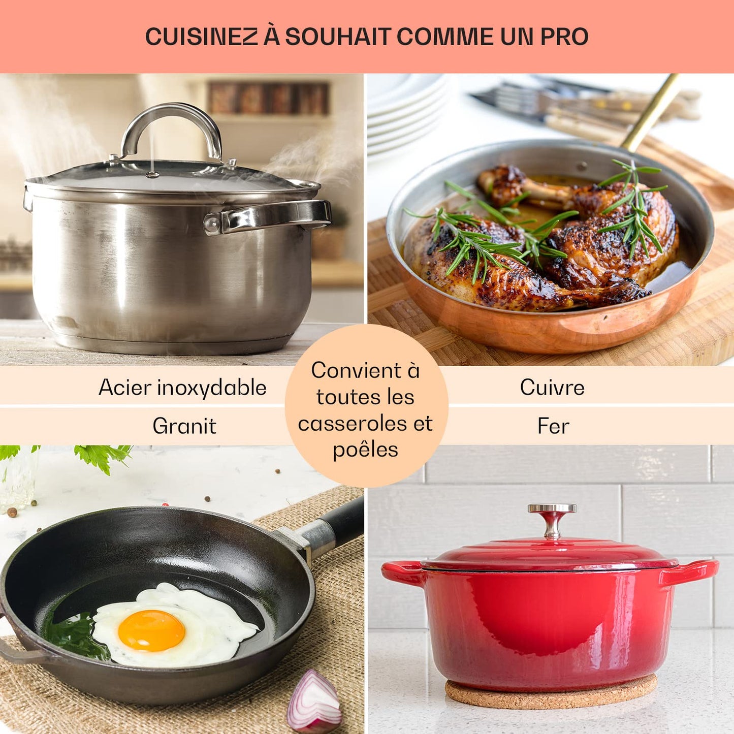 Klarstein Tables/Plaque/Gaziniere de Cuisson à Gaz à 5 Brûleurs, Table de Cuisson Encastrable à 5 Feux de 11100W, en Acier Inoxydable, Cuisinières GPL