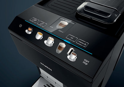 Siemens EQ.500 classic TP503R09 – Machine à café automatique avec écran TFT – Bac à grains et réservoir café moulu – 6 programmes – iAroma System – Co
