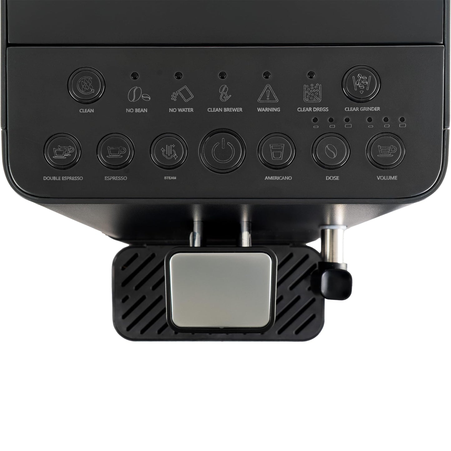 Jocca Cafetière super automatique 20 bars, 1 350 W, réservoir 1,5 l, moulin intégré 15 niveaux, vaporisateur à lait, fonctions expresso, double expres