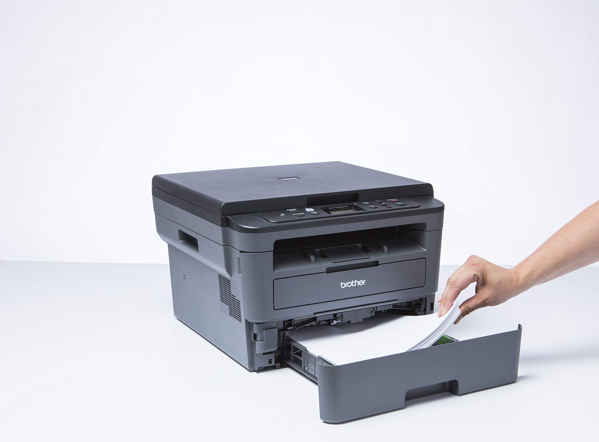 Brother DCP-L2510D Imprimante Multifonction 3 en 1 Laser - Monochrome - A4 - Impression Recto-verso, Numérisation, Copie - sans Wi-Fi