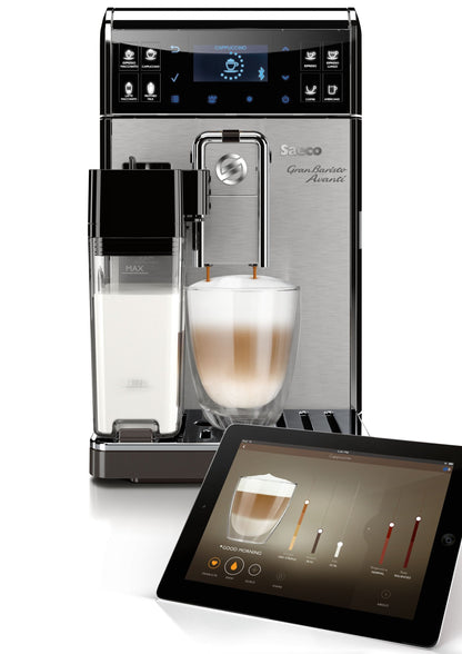 Saeco GranBaristo Avanti HD8967/01 Machine à café automatique + Application Acier/Anthracite