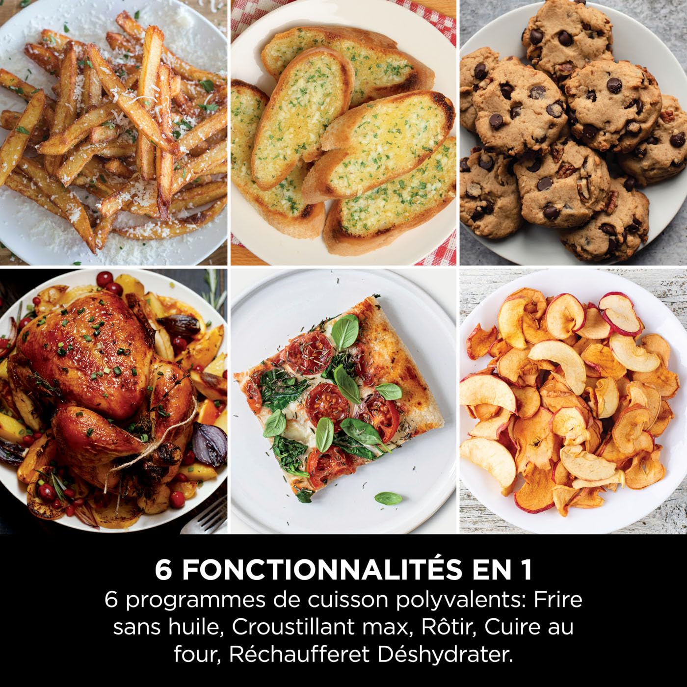 NINJA Double Stack XL Air Fryer, Friteuse sans huile Verticale Double Tiroir 4 Niveaux de Cuisson, 2 Tiroirs, 2 Grilles, Capacité de 9,5 L, 6 Fonctions, 8 Portions, Pinces, Blanc SL400EUWH