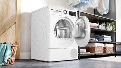 BSH Electroménager WQG1420DFR, Série 6, Sèche linge, Pompe à chaleur, 9 kg, Blanc