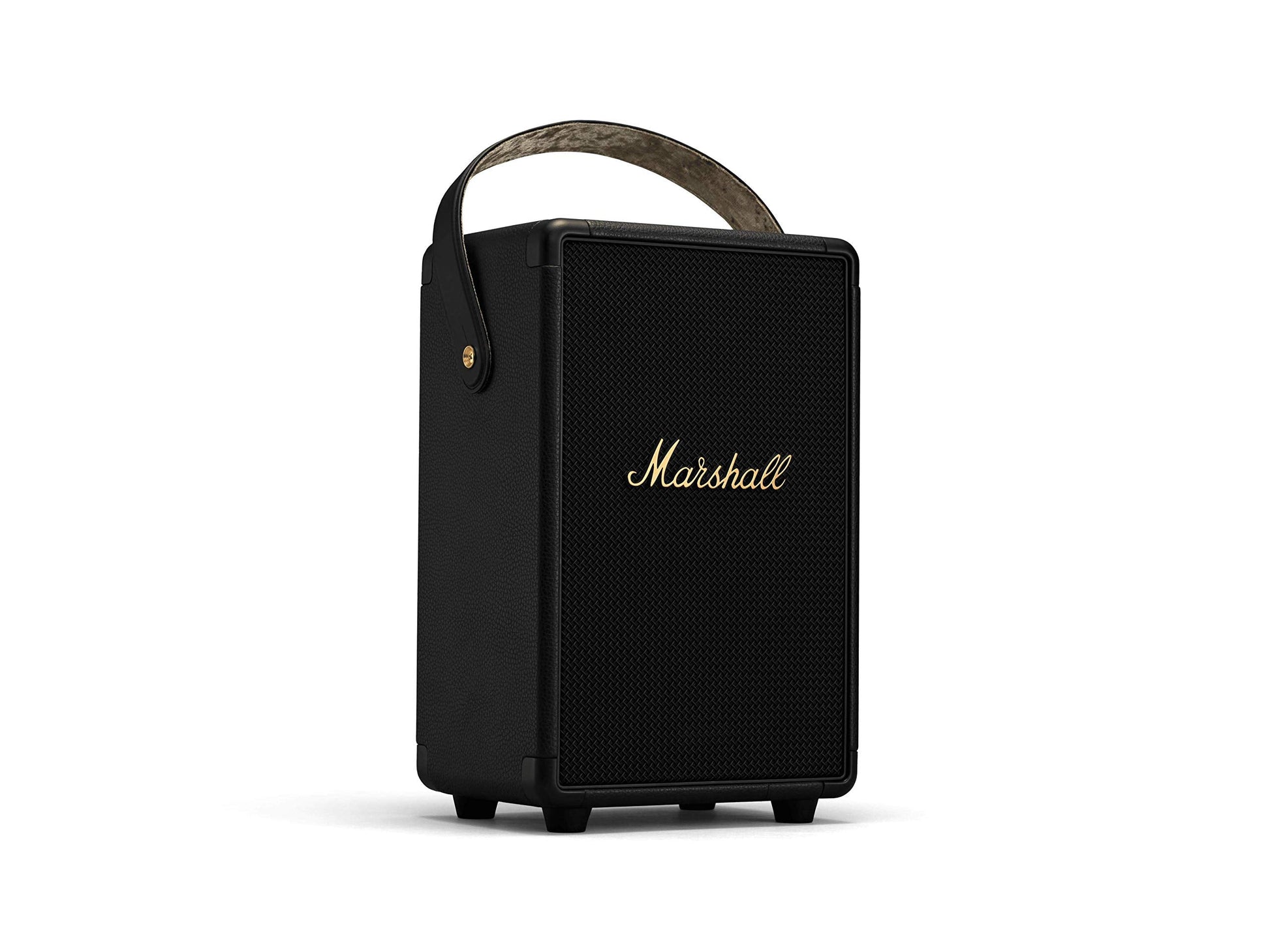 Marshall Tufton Haut-parleur de fête Bluetooth portable d'extérieur, résistant à l'eau IPX2 - Noir et laiton