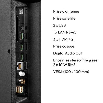 MEDION Téléviseur QLED 108 cm (43 "), Fire TV, Smart TV, Dolby Vision HDR, Dolby Atmos, Prime Video, Bluetooth, DVB-T2, MD 843800)